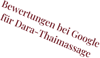 Bewertungen bei Google für Dara-Thaimassage